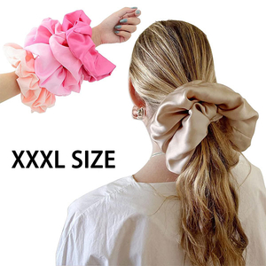 18 Colors XXXL-Large Jumbo Scrunchies Oversized Hair Scrunchies Satin Elastics Scrunchy Bobbles Hair Ties Accessories Oversize Scrunchies for Girls Women